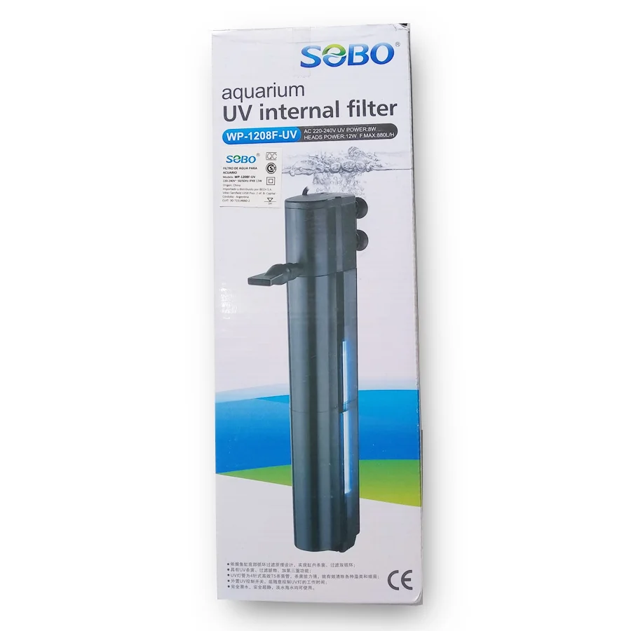 FILTRO INTERNO WP-1208F-UV SOBO 880L/H CON FILTRACION UV