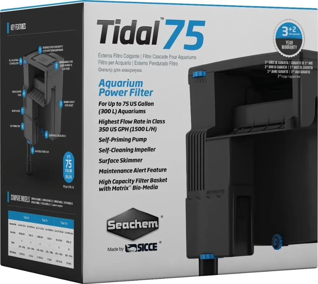 FILTRO DE CASCADA TIDAL 75 SEACHEM 1500L/H