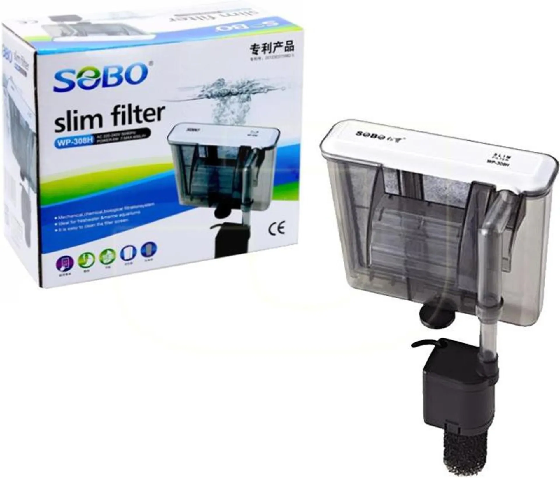 FILTRO DE CASCADA WP-308H SOBO 580L/H SLIM