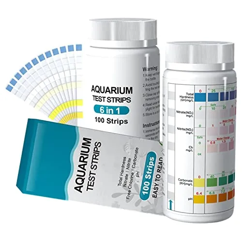 AQUARIUM TEST STRIPS 6 EN 1 100 STRIPS