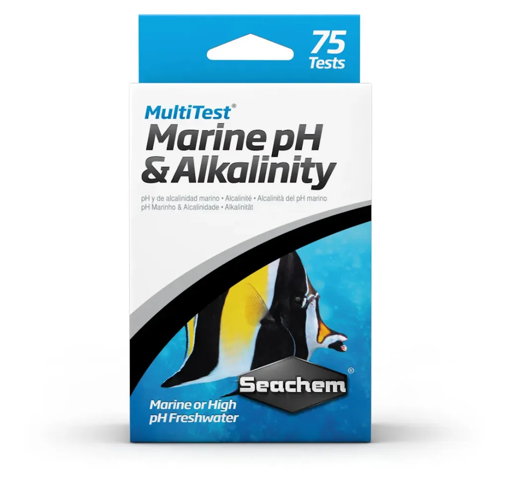 MULTI TEST MARINE PH Y ALKALINITY 75TEST SEACHEM