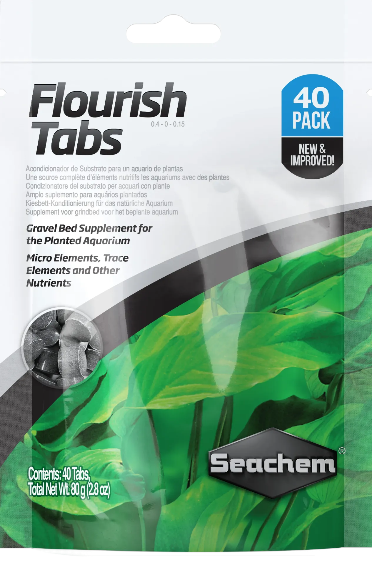 FLOURISH TABS 40U SEACHEM