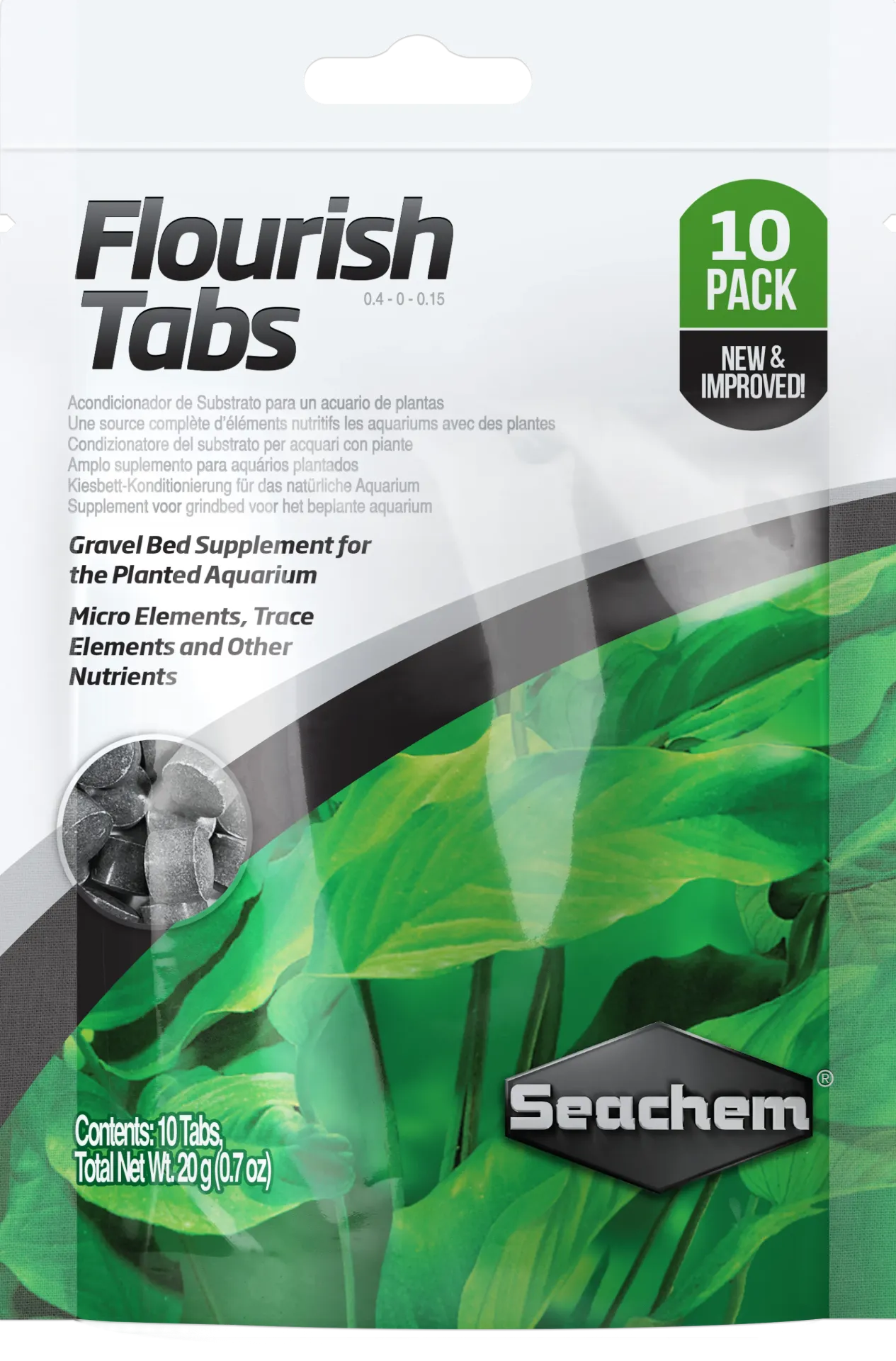 FLOURISH TABS 10U SEACHEM (10 TAB)