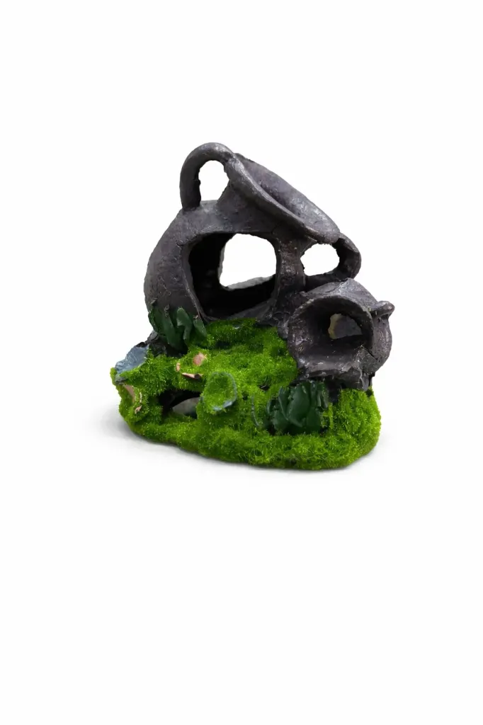 DECORACION VASIJA CON MUSGO