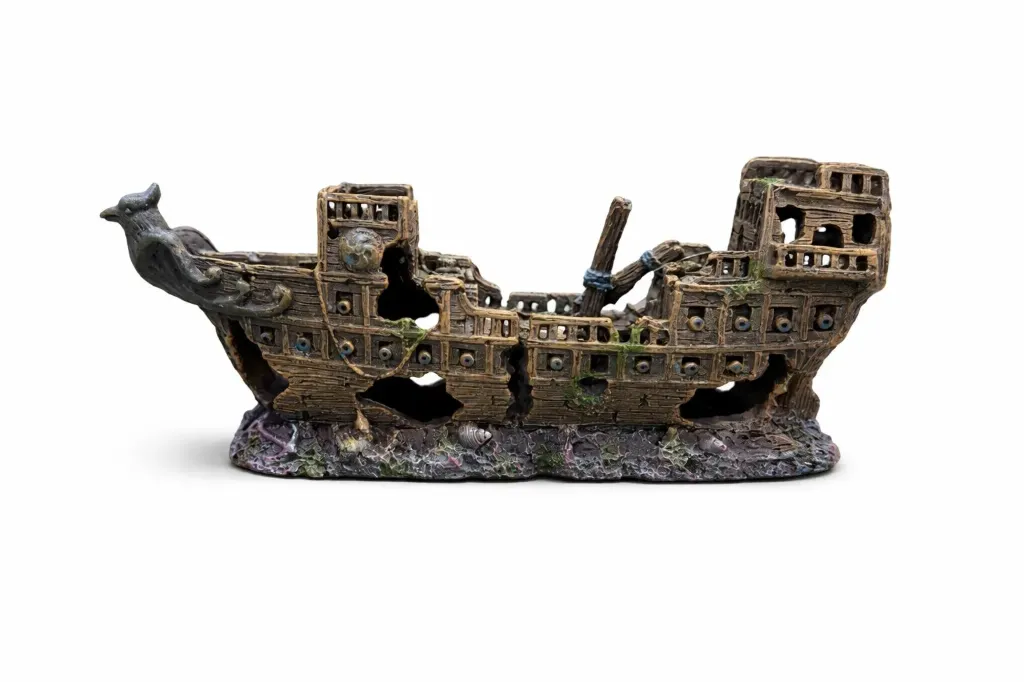 DECORACION BARCO HUNDIDO