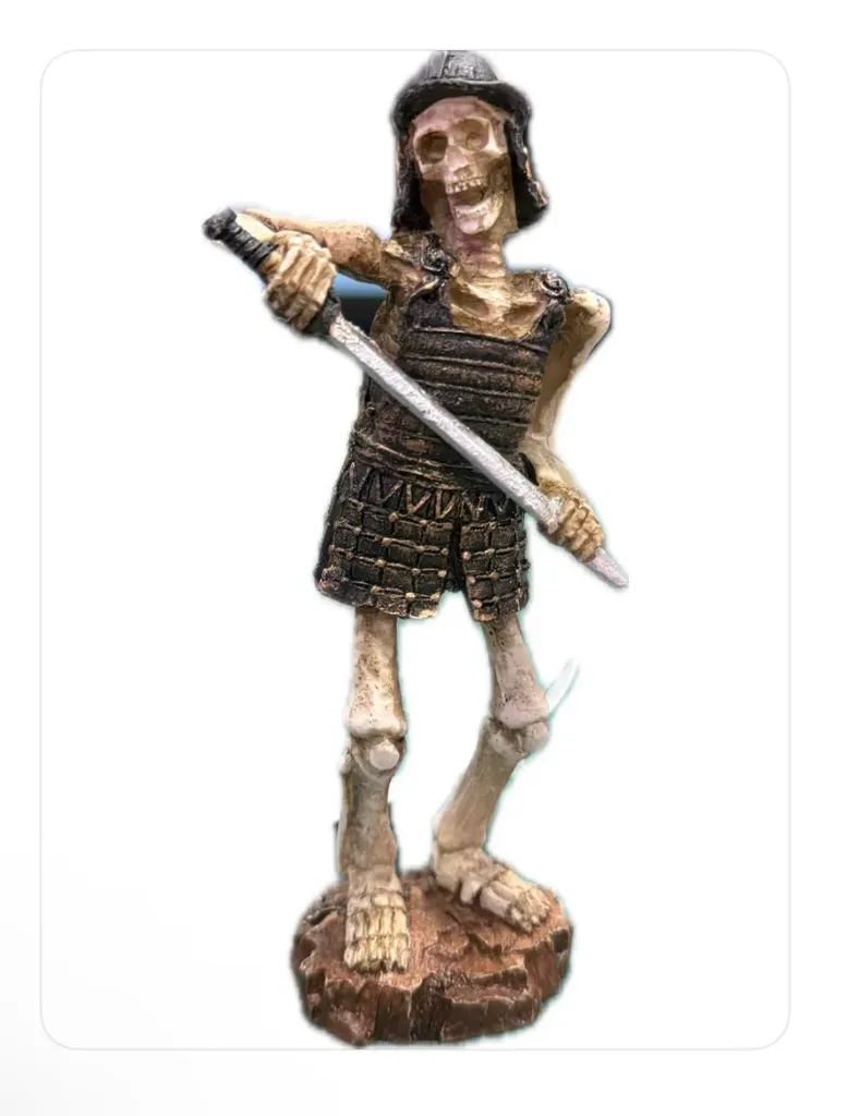 DECORACION GUERRERO ESQUELETO